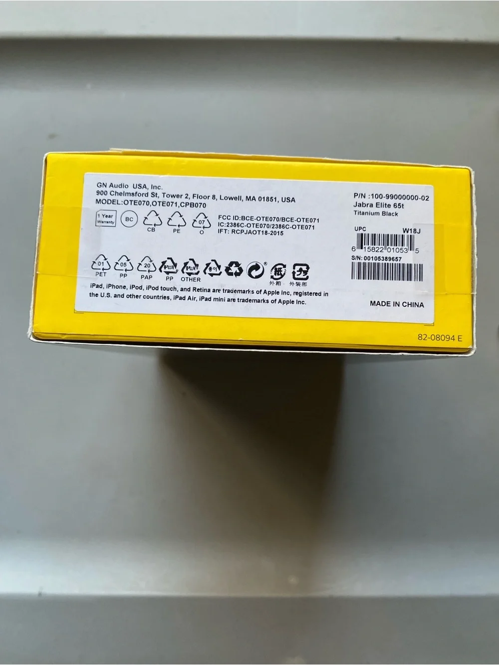 Jabra Elite 65t wireless Earbuds (New)